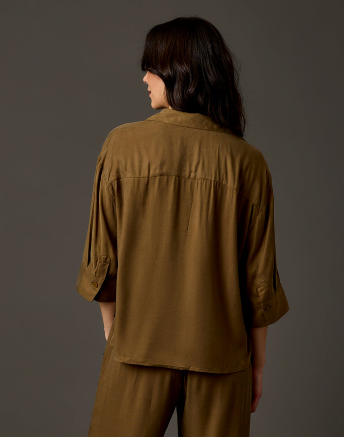 Nova Kindsilk Top: Teak