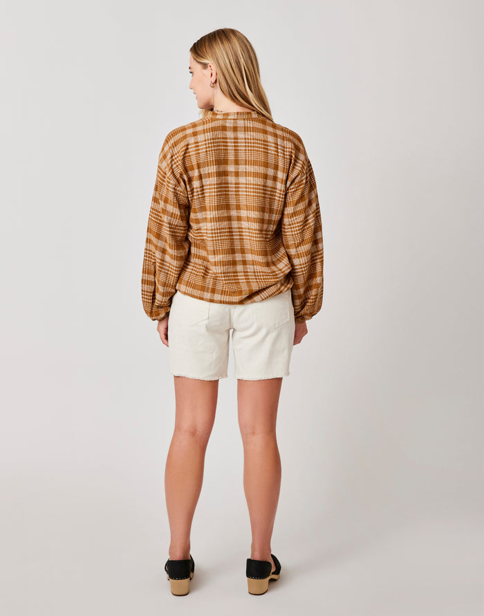 Oahu 6" Railroad Stripe Short: Birch Stripe - FINAL SALE