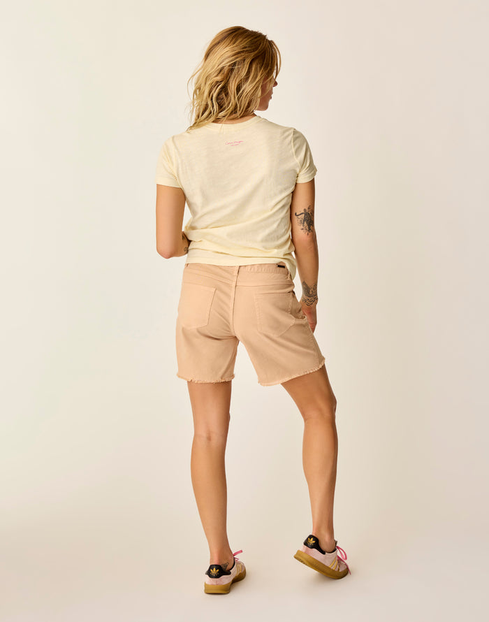Oahu 6" Twill Short: Biscuit