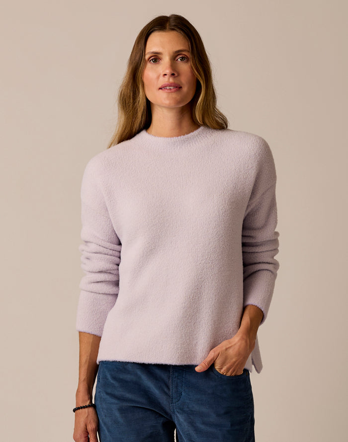 Olivia Plush Sweater: Dark Dawn Birdseye