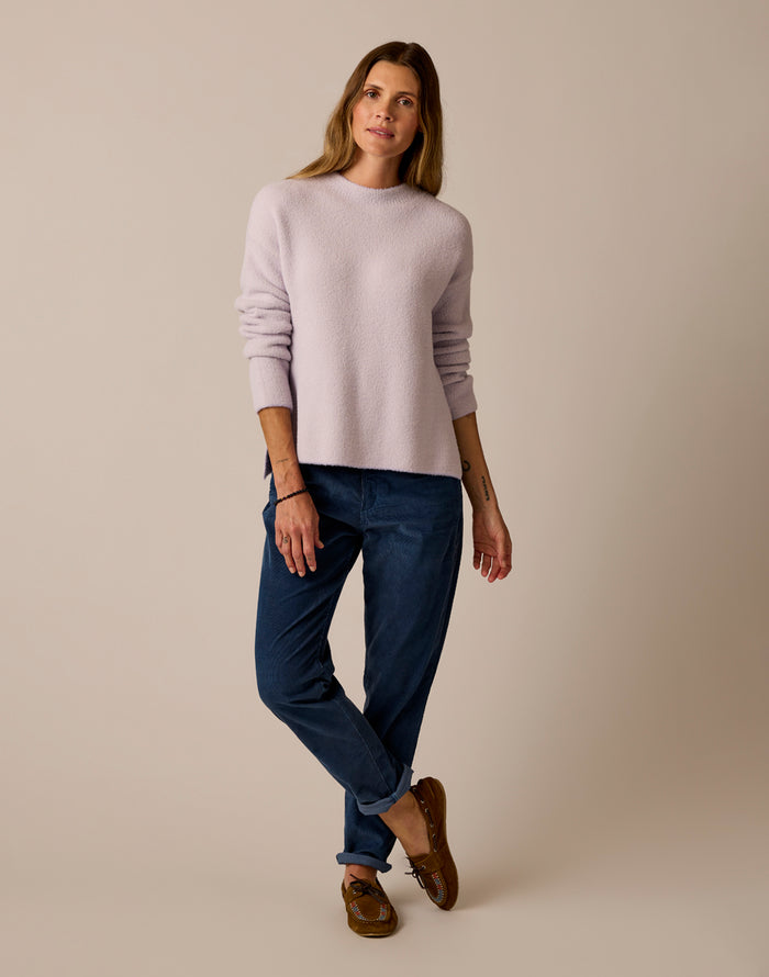 Olivia Plush Sweater: Dark Dawn Birdseye