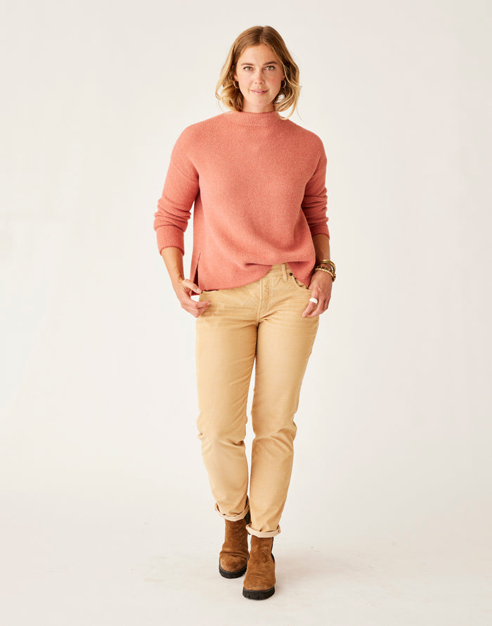 Olivia Plush Sweater: Henna Heather - FINAL SALE