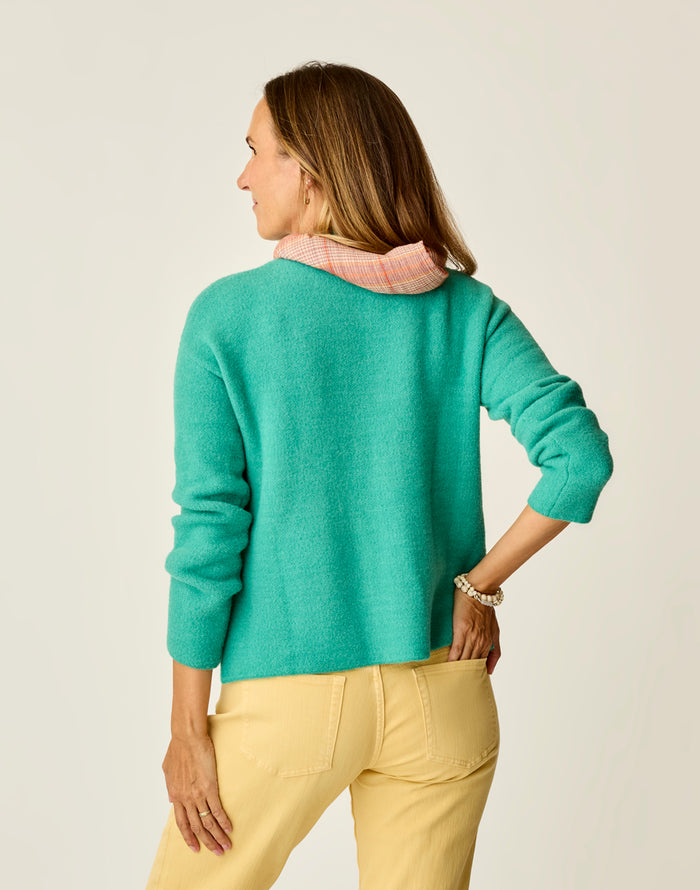 Olivia Plush Sweater: Jade Heather