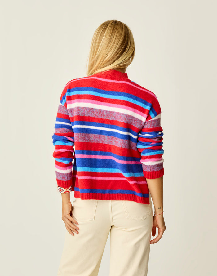 Olivia Plush Sweater: Multistripe
