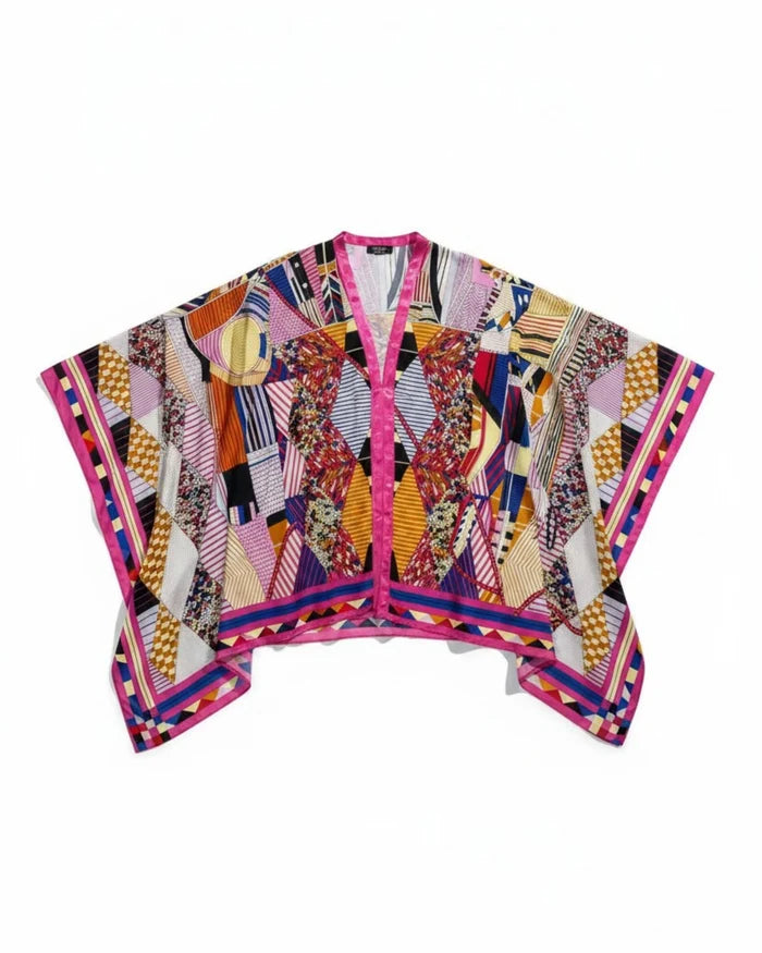 One-of-A-Kind Italian Silk Kaftan | Pattern 1