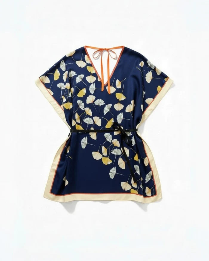 One-of-A-Kind Silk Blend Kaftan | Pattern 5