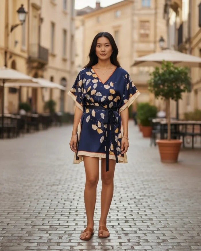 One-of-A-Kind Silk Blend Kaftan | Pattern 5