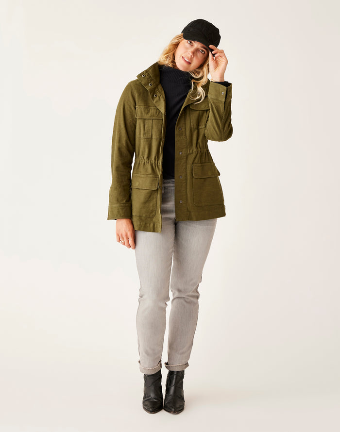 Opal Utility Jacket: Fir - FINAL SALE