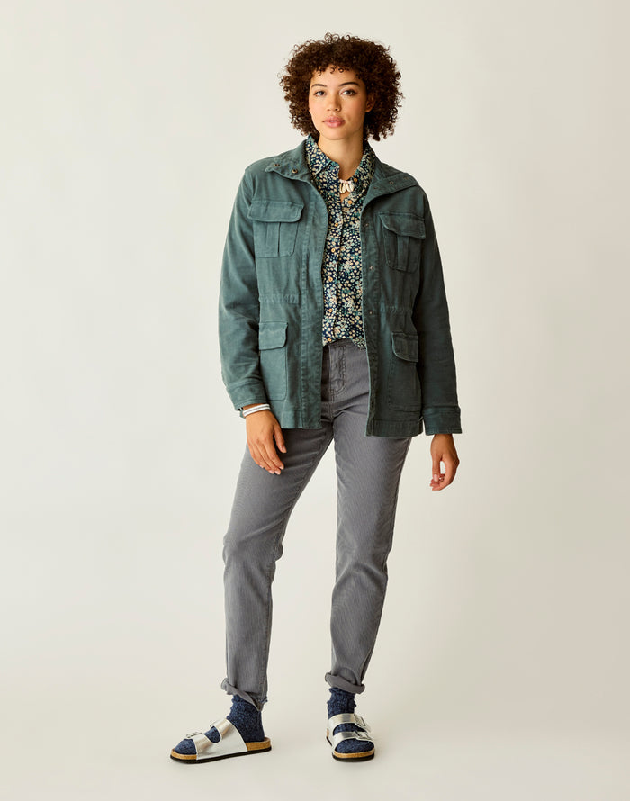 Opal Utility Jacket: Slate - FINAL SALE