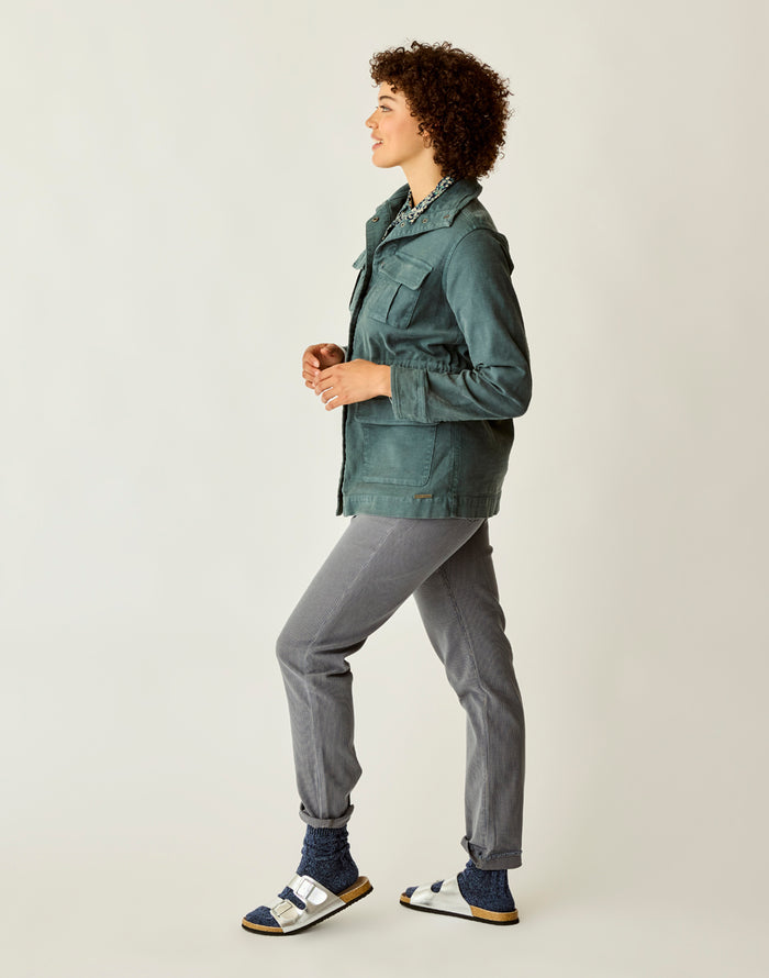 Opal Utility Jacket: Slate - FINAL SALE