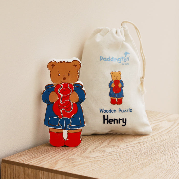Orange Tree Toys Personalised Paddington Bear Wooden Puzzle