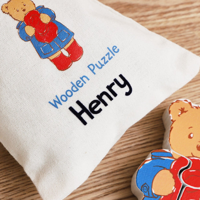 Orange Tree Toys Personalised Paddington Bear Wooden Puzzle