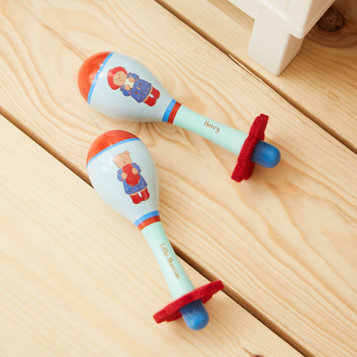 Orange Tree Toys Personalised Wooden Paddington Bear Maracas