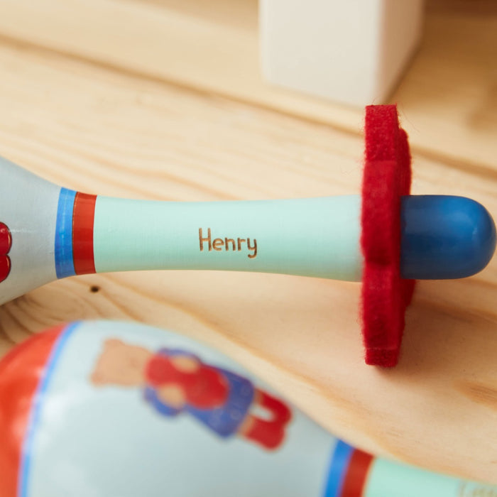 Orange Tree Toys Personalised Wooden Paddington Bear Maracas