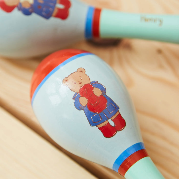 Orange Tree Toys Personalised Wooden Paddington Bear Maracas
