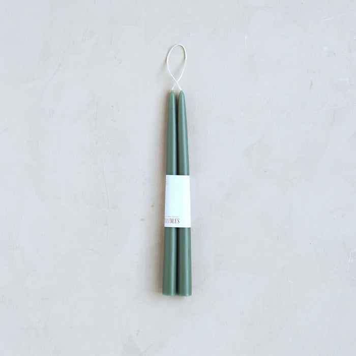 Pair of Taper Candles - Moss - Candles by Carlyle Avenue