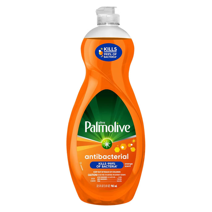 Palmolive Ultra Antibacterial Liquid Dish Soap, Orange - 32.5 oz - 9 Pack
