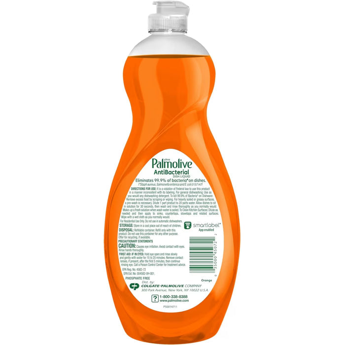 Palmolive Ultra Antibacterial Liquid Dish Soap, Orange - 32.5 oz - 9 Pack
