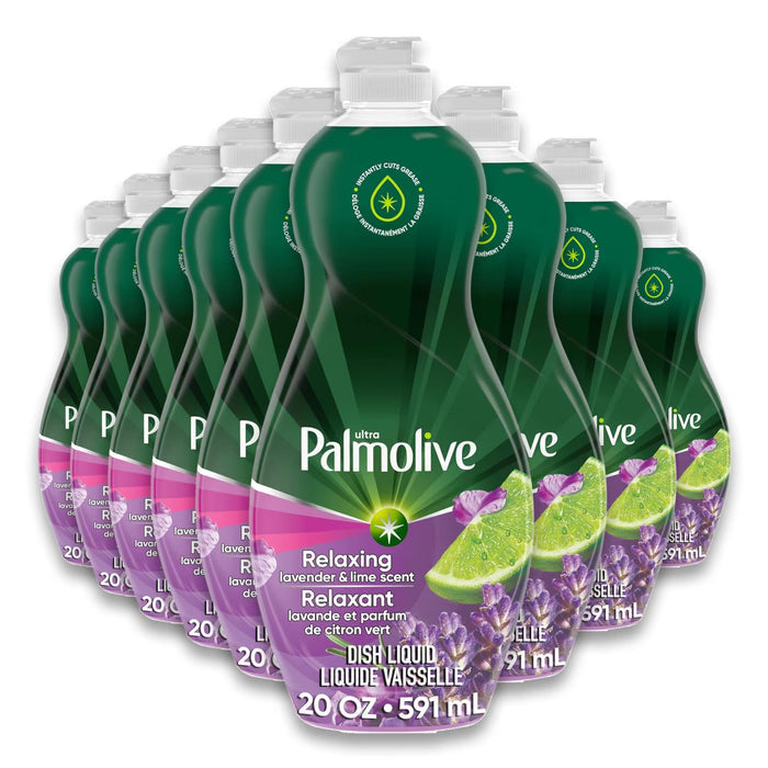 Palmolive Ultra Strength Lavender & Lime Liquid Dish Soap - 20 oz - 9 Pack