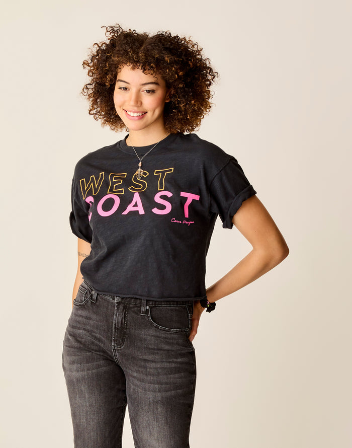 Parker Graphic Tee: Black West - FINAL SALE