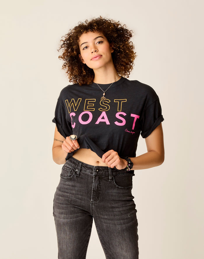 Parker Graphic Tee: Black West - FINAL SALE