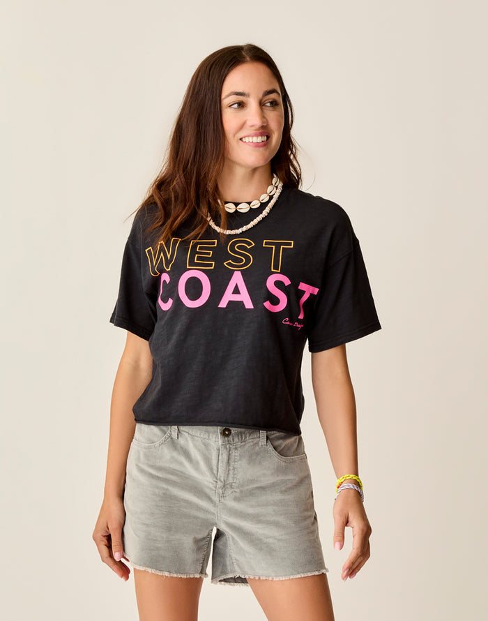 Parker Graphic Tee: Black West - FINAL SALE