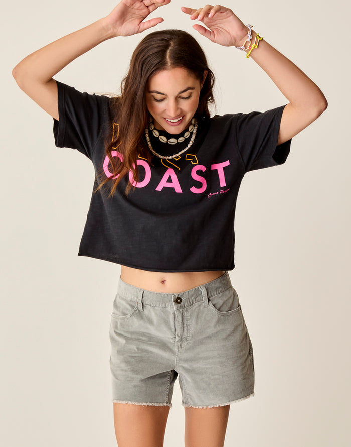 Parker Graphic Tee: Black West - FINAL SALE