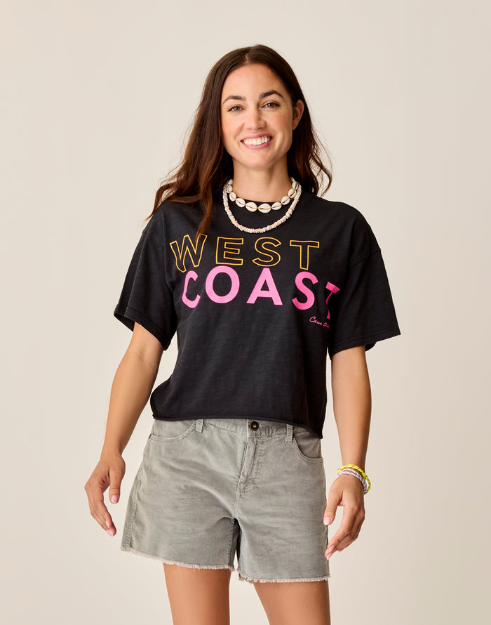 Parker Graphic Tee: Black West - FINAL SALE