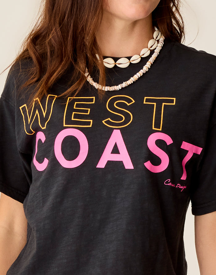 Parker Graphic Tee: Black West - FINAL SALE