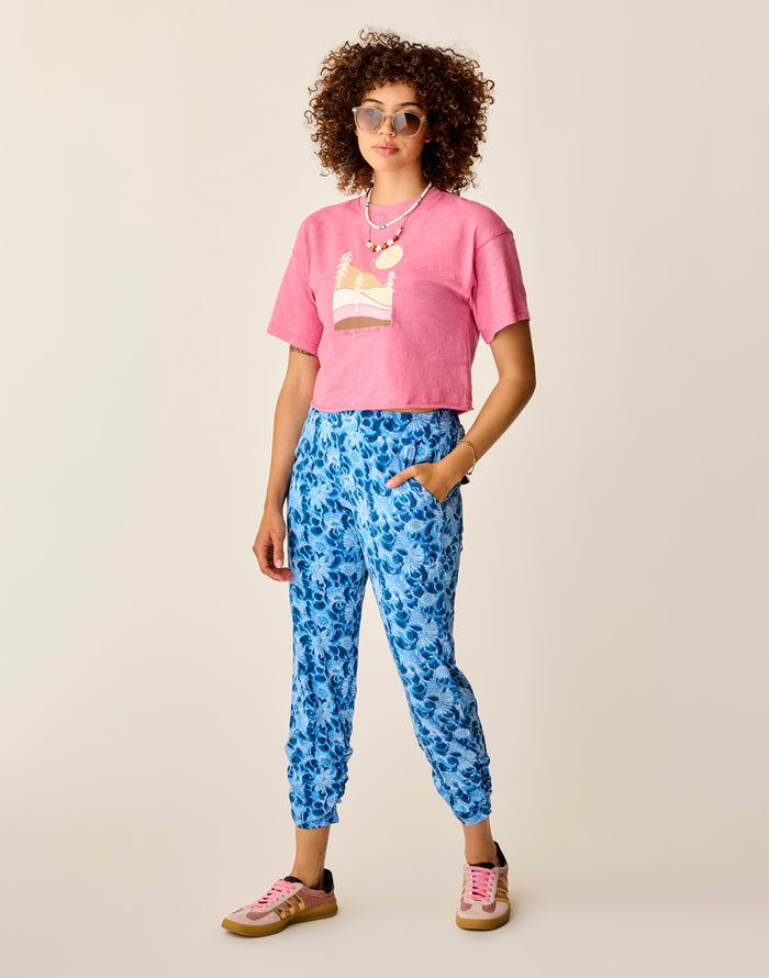 Parker Graphic Tee: Chateau Grid - FINAL SALE