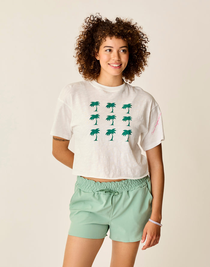 Parker Graphic Tee: Cloud Grid - FINAL SALE
