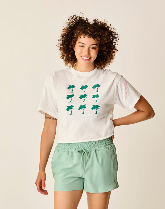 Parker Graphic Tee: Cloud Grid - FINAL SALE