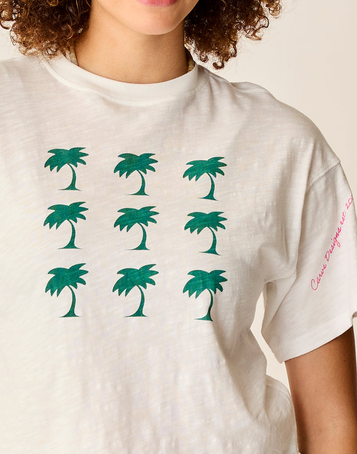 Parker Graphic Tee: Cloud Grid - FINAL SALE