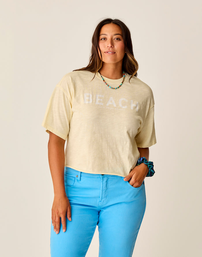 Parker Graphic Tee: Dogwood Beach - FINAL SALE