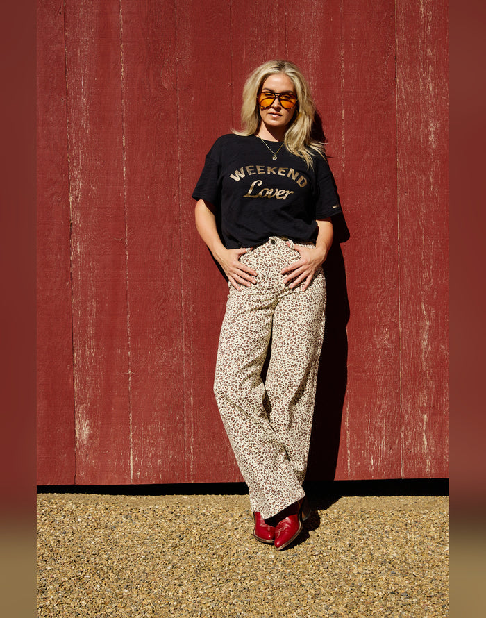 Parker Graphic Tee: Gold Lover