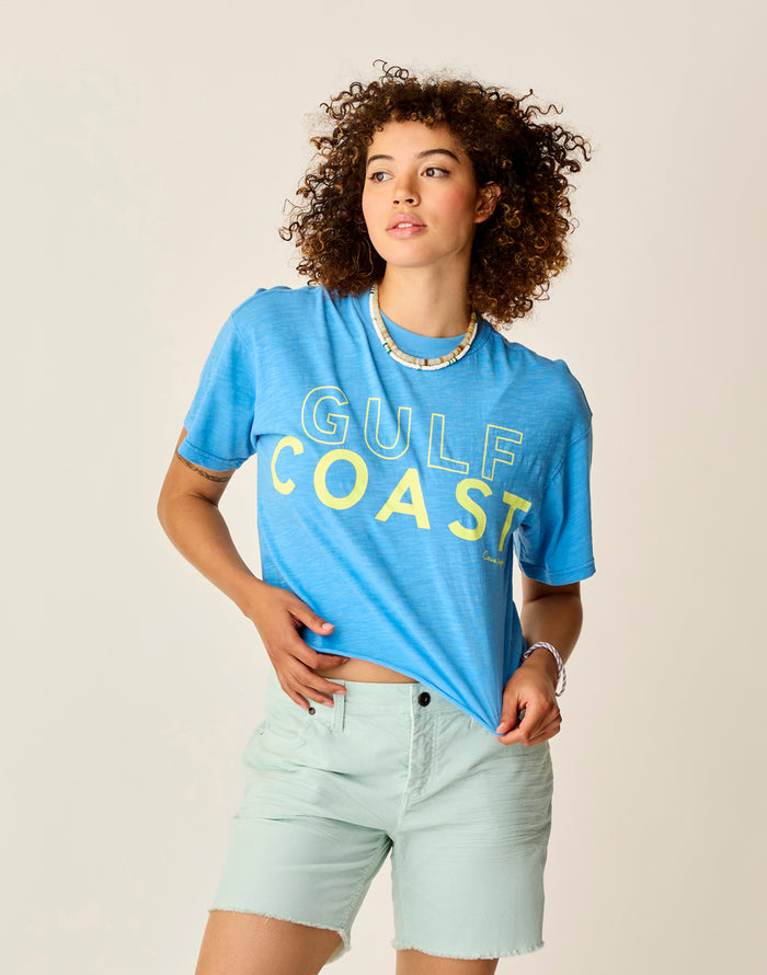 Parker Graphic Tee: Lagoon Gulf - FINAL SALE