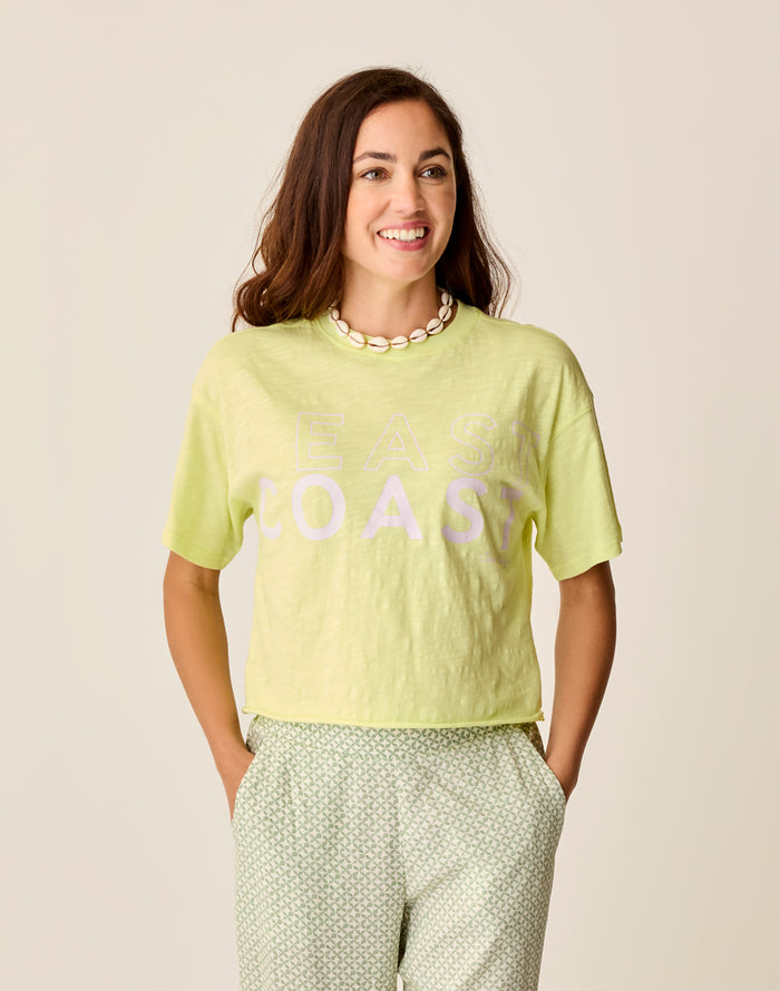 Parker Graphic Tee: Limeade East - FINAL SALE