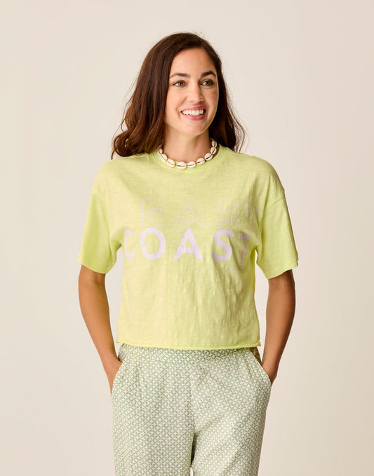 Parker Graphic Tee: Limeade East - FINAL SALE