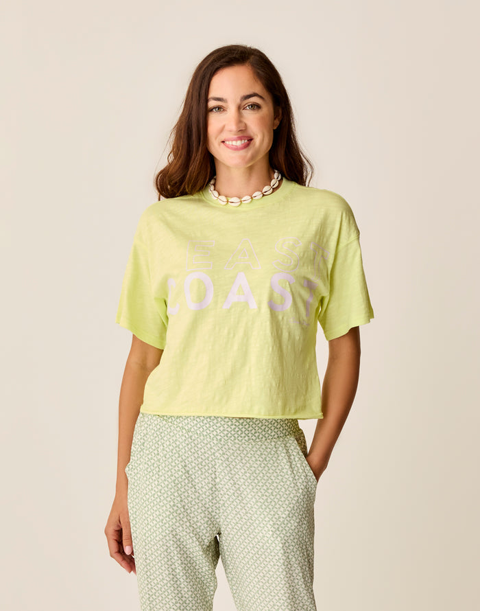Parker Graphic Tee: Limeade East - FINAL SALE