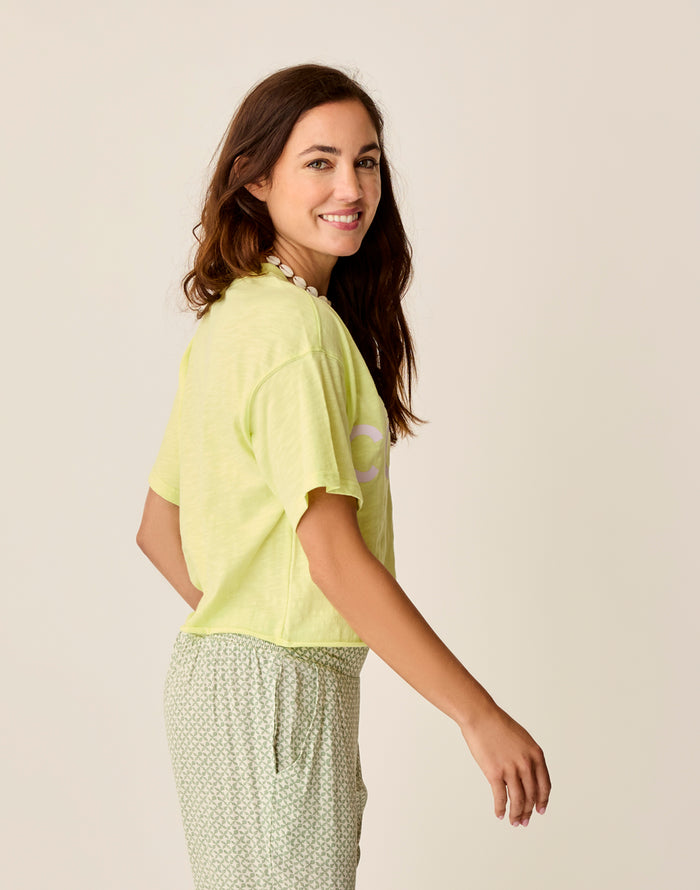 Parker Graphic Tee: Limeade East - FINAL SALE