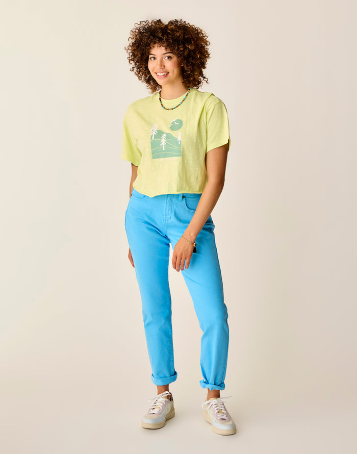 Parker Graphic Tee: Limeade Scenic