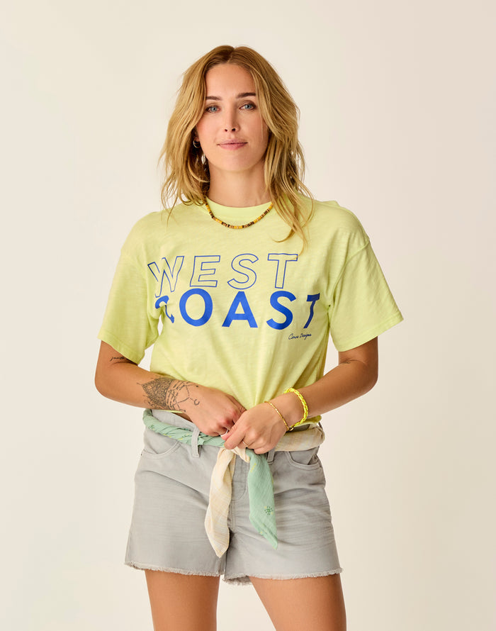 Parker Graphic Tee: Limeade West - FINAL SALE