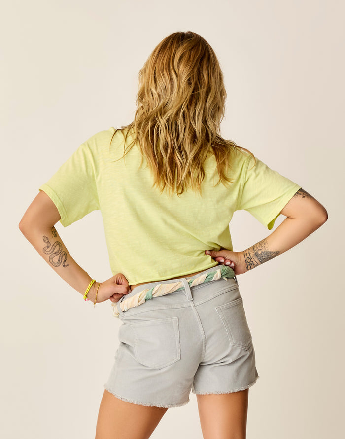 Parker Graphic Tee: Limeade West - FINAL SALE