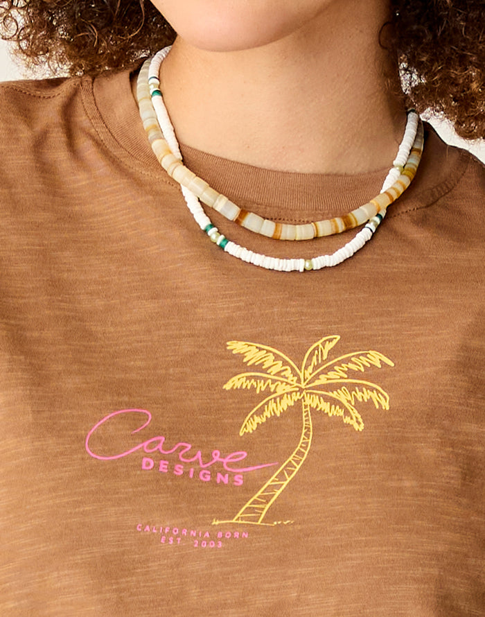 Parker Graphic Tee: Rum Logo - FINAL SALE