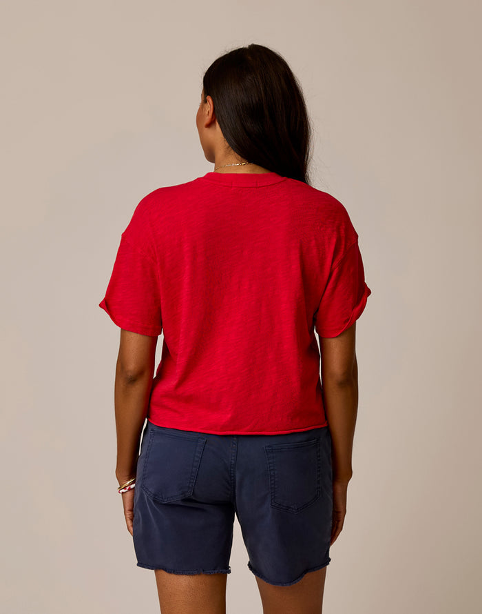 Parker Graphic Tee: Scarlet Beach