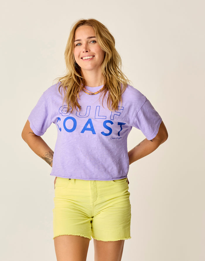 Parker Graphic Tee: Tulip Gulf - FINAL SALE