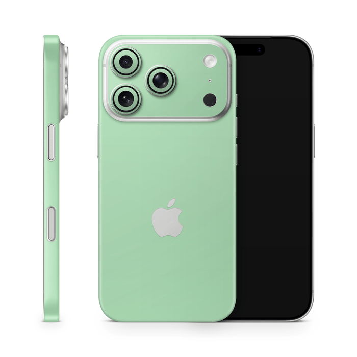 Pastel Green Apple iPhone Decal Skins