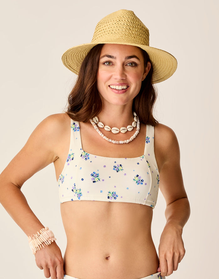 Penelope Top: Pearl Floret