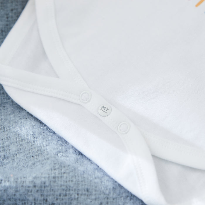 Personalised 1st Birthday Lion White Bodysuit