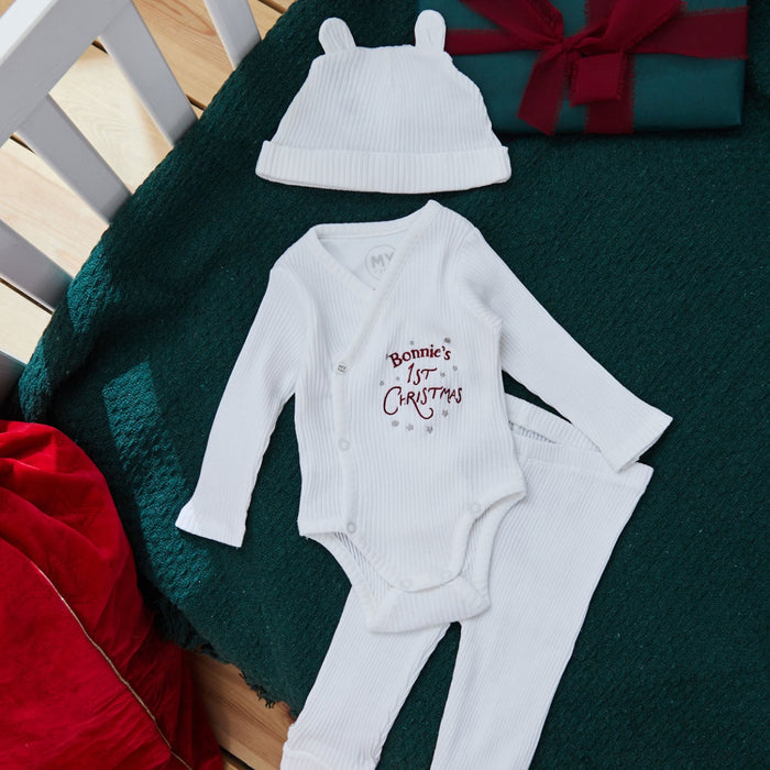 Personalised 1st Christmas Home From Hospital Set